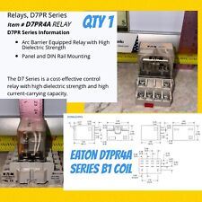 EATON RELAY D7PR D7PR4A SER. A2 W high dielectric Coil Panel & DIN Rail Mounting picture