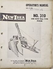 VTG New Idea ONE ROW PULL TYPE PICKER 310 corn Operators Manual P-186 1960s Farm picture