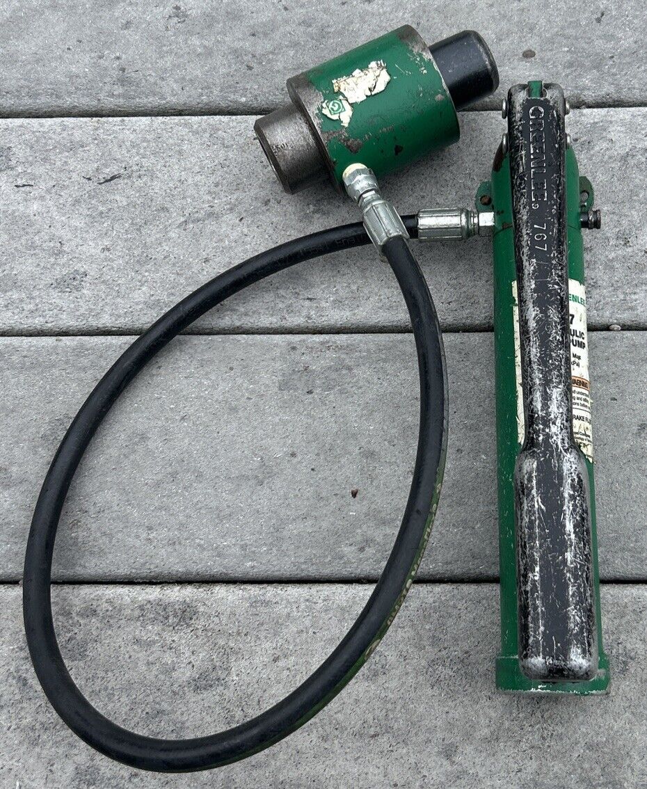 GREENLEE 767 HAND PUMP with RAM for HYDRAULIC  KNOCKOUT PUNCH