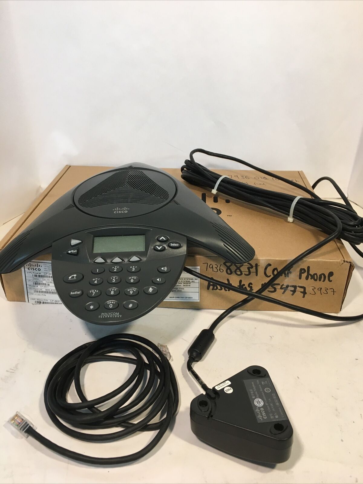 USED Cisco IP Conference Station Phone (Polycom) CP-7936 W/O Power Supply