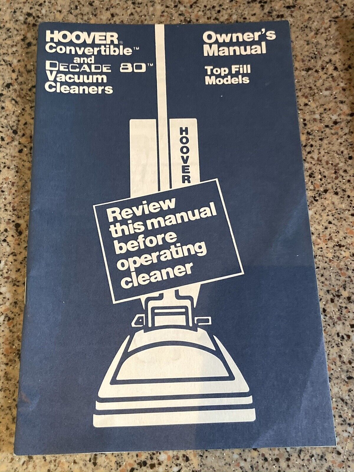 1980 Hoover Convertible And Decade 80 Vacuum Cleaner Owners Manual Top Full