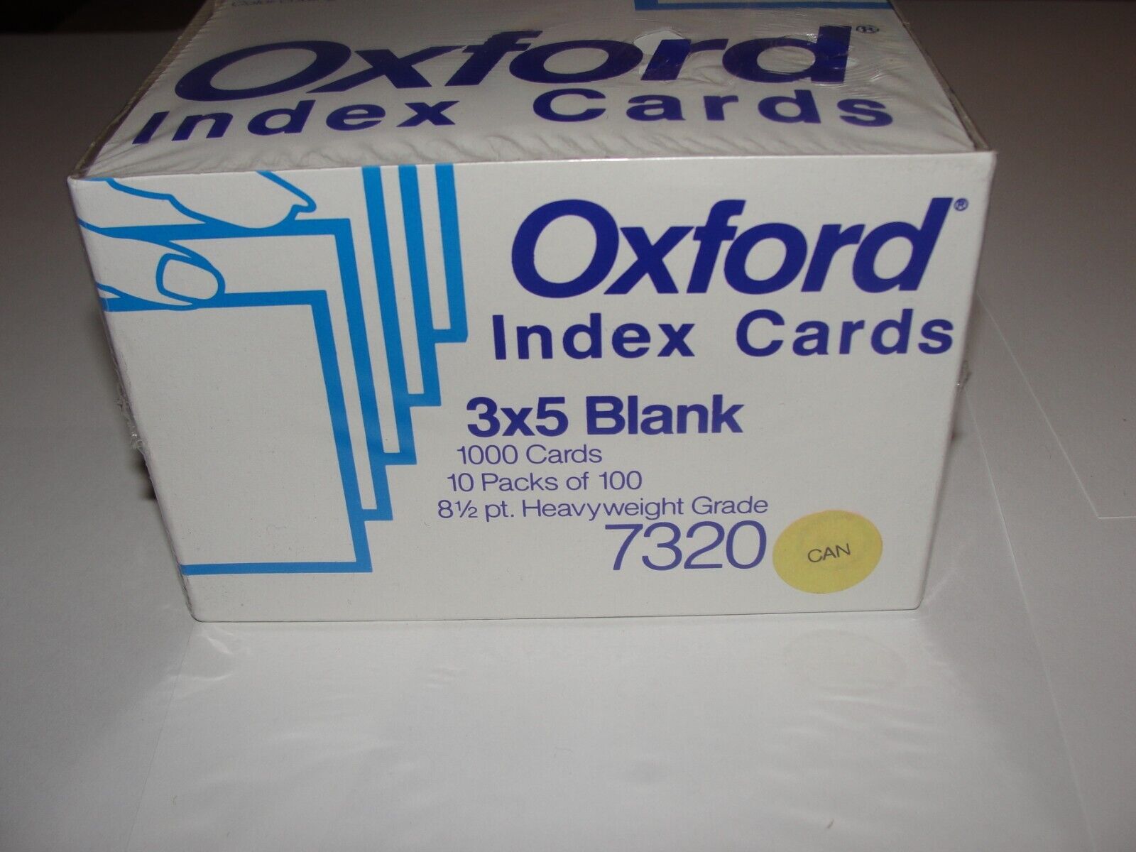 Vintage 1000 Count Oxford 3” x 5” (7320) index Cards Huge Lot made in NY USA CAN