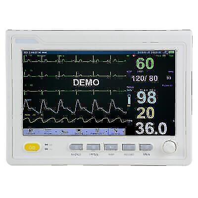 10.1 Portable Touch Screen Patient Monitor - ECG NIBP RESP TEMP SPO2 PR
