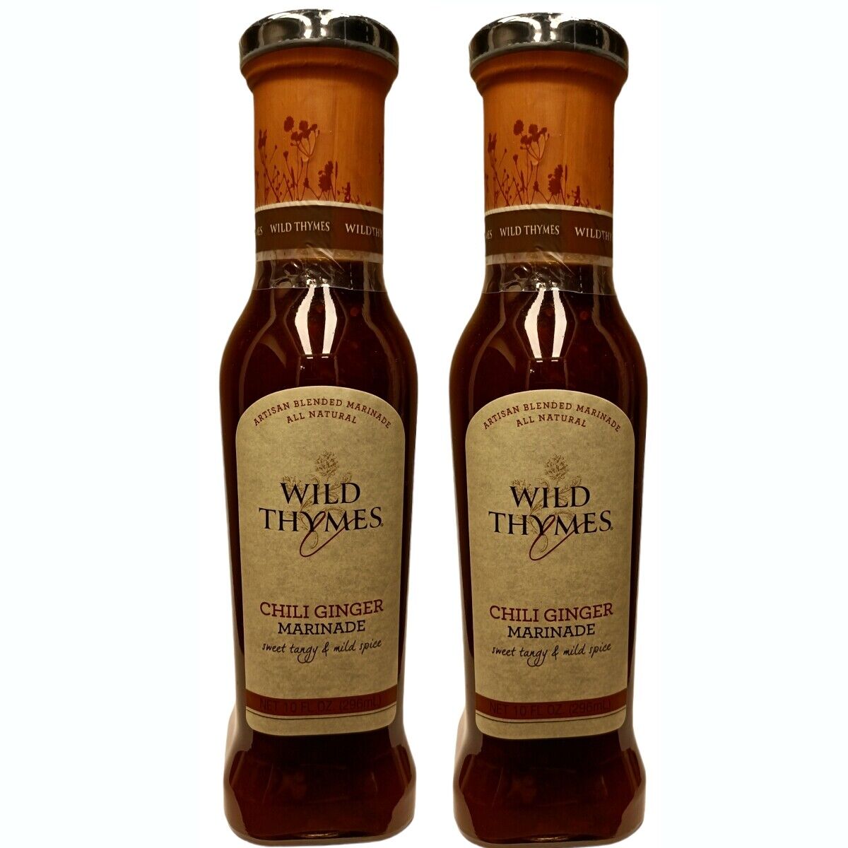Wild Thymes Chili Ginger Marinade 11 Ounces (Pack of 2)