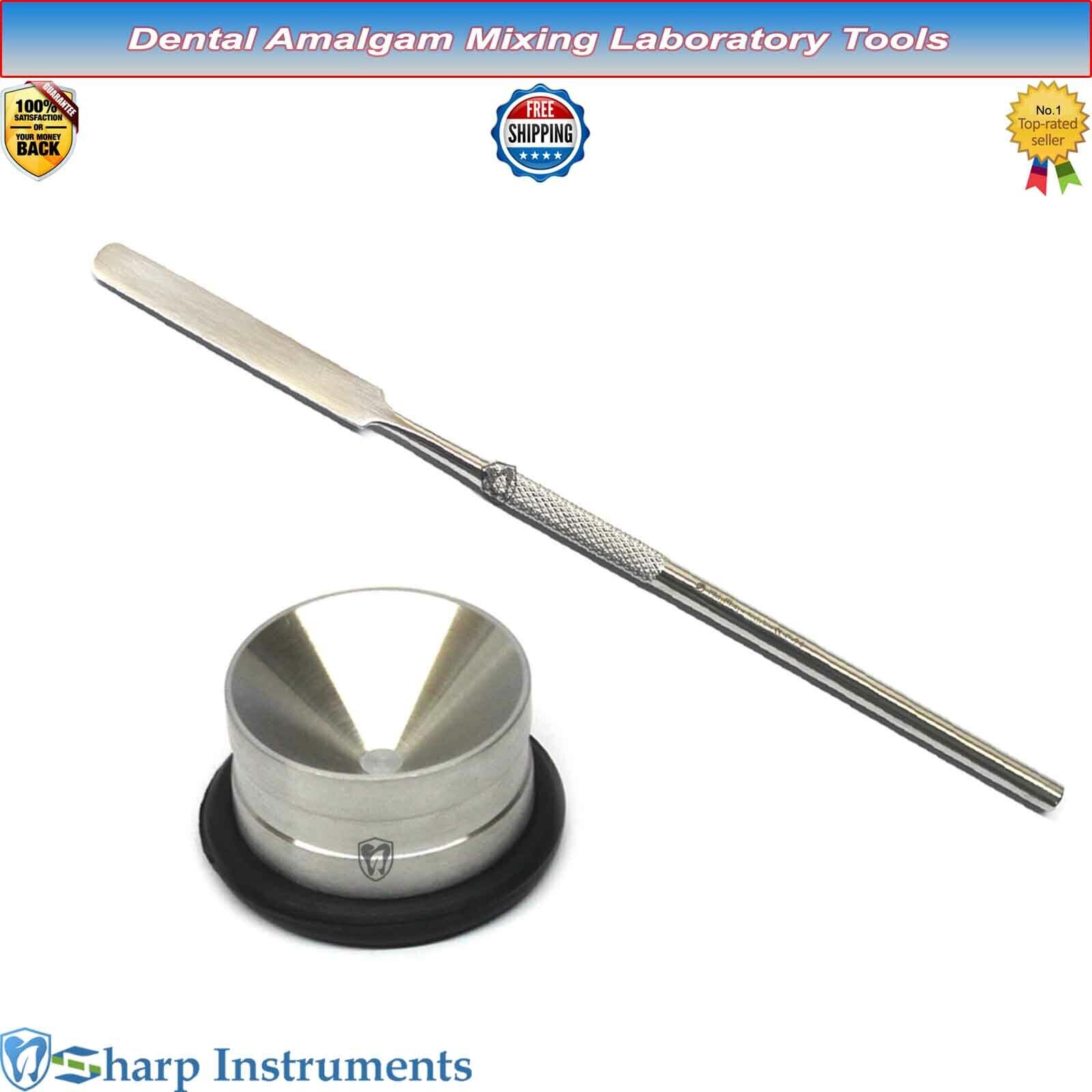Restorative Dental Amalgam Well Mixing Pot Cement Spatula Surgical Instrument CE