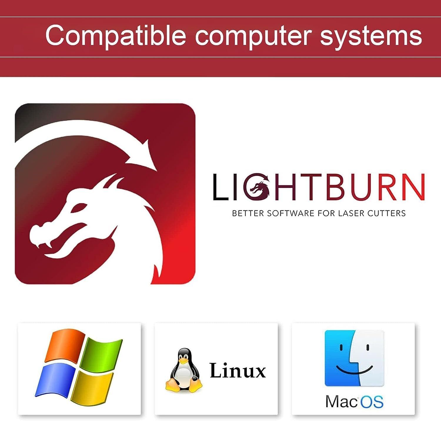 LIGHTBURN Software Code License Key Compatible & Windows PC MacOS X Linux