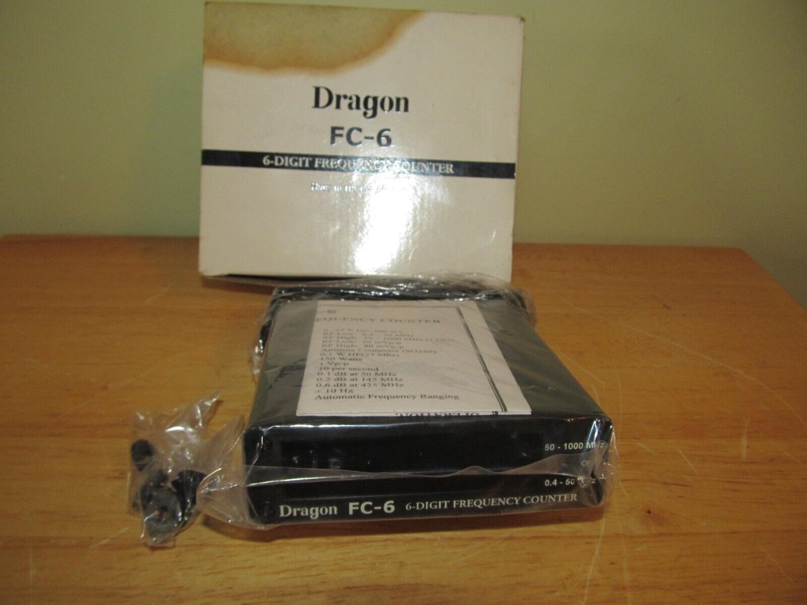 frequency counter 6-digit--dragon fc-6 new in box