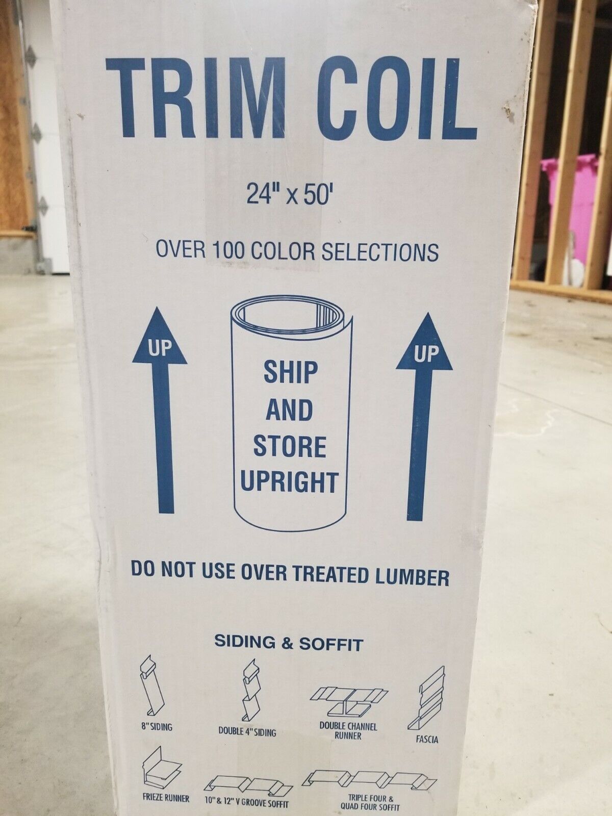 Aluminum Trim Coil 24 x 50' WHITE