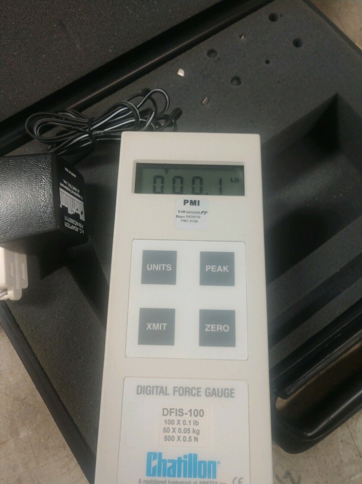 CHATILLON DFIS-100 DIGITAL FORCE GAUGE  WITH CASE NICE CONDITION