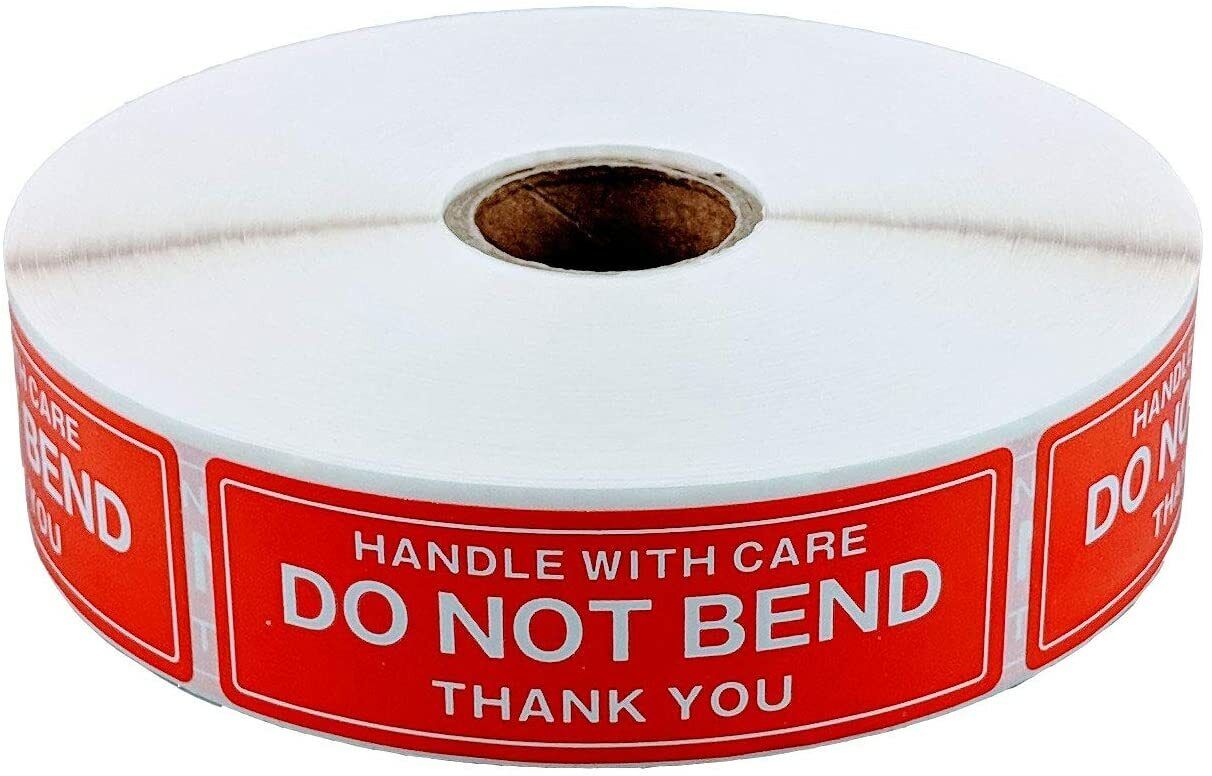 50 Do Not Bend Handle With Care 1x3