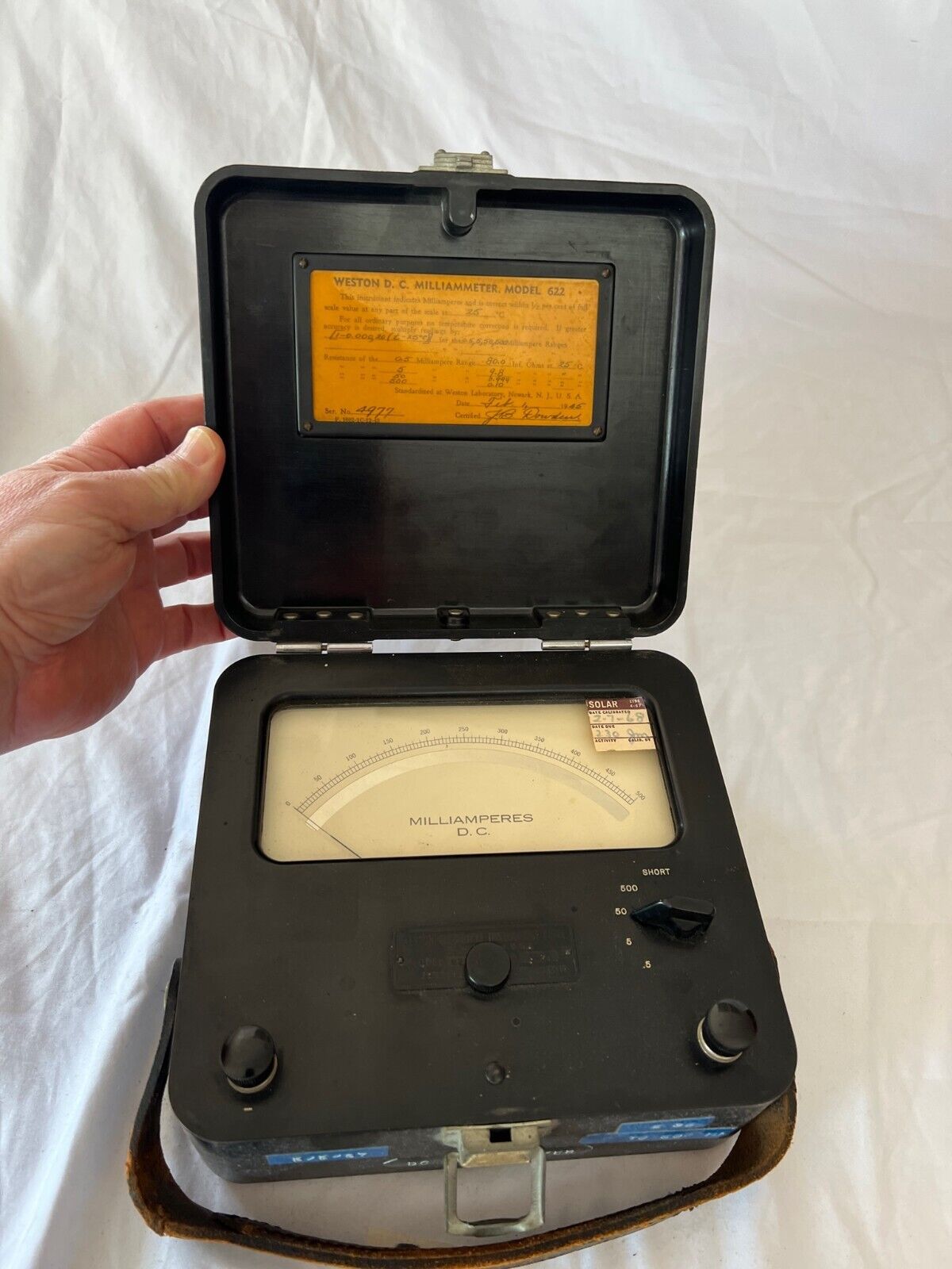 Weston Model 622 DC Volt D.C. Millivoltmeter Tester Vintage Bakelite Portable
