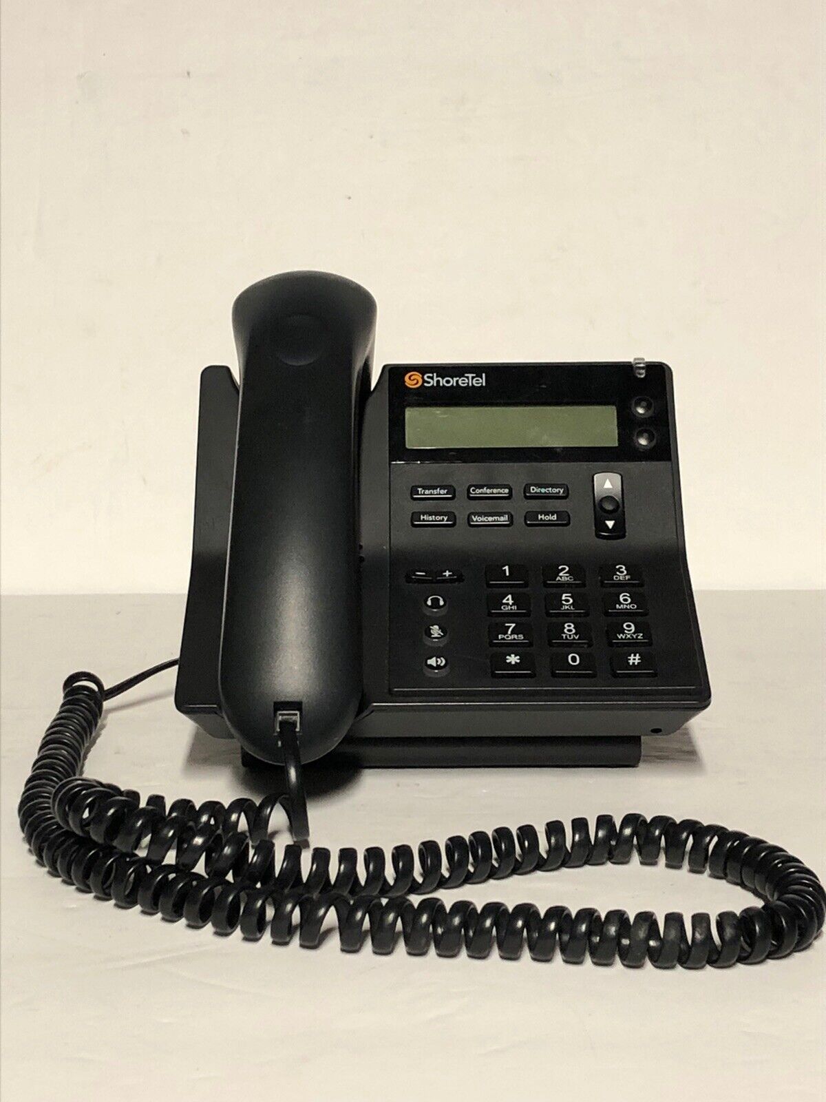 Shoretel Shorephone Model IP 420 IP VOIP Display Telephone W Handset & Stand