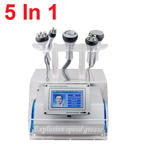 5 in 1 Cavitation Radio Frequency Slimming Machine Vacuum Body Fat Removal USA