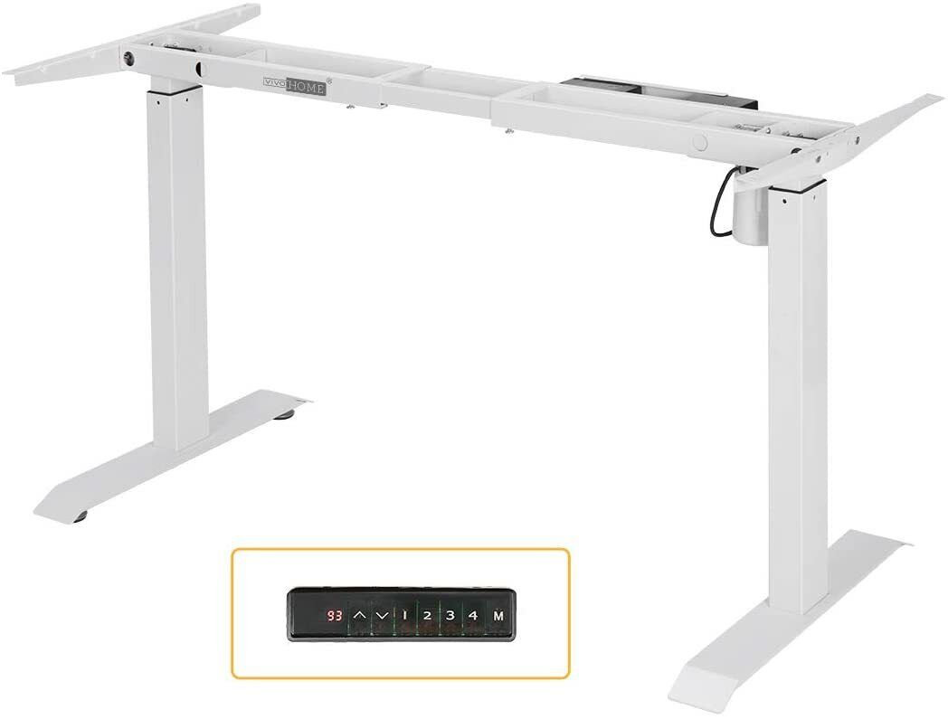 Electric Standing Desk Frame Single Motor Height Adjustable Stand Up Desk Base