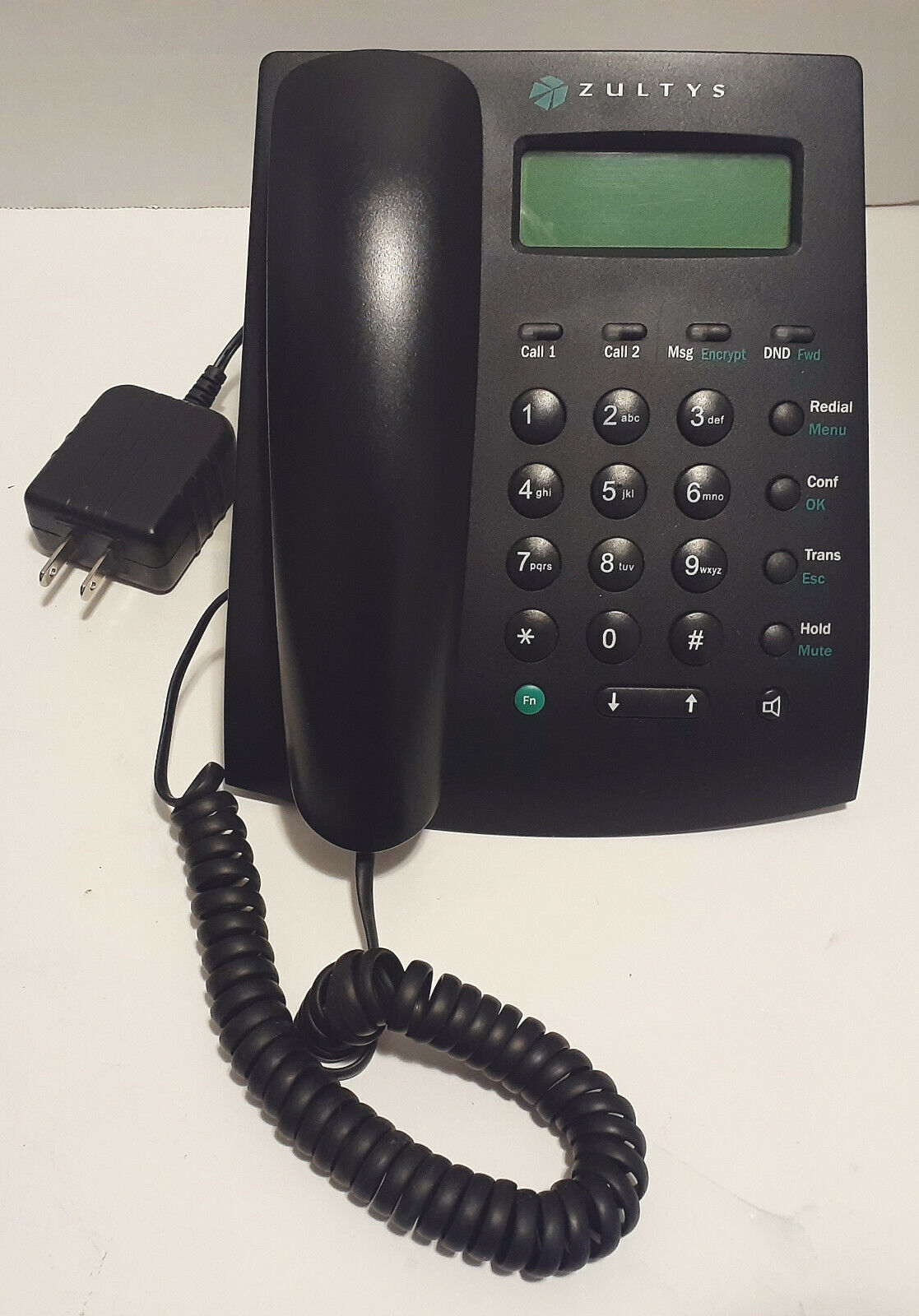 Zultys ZIP 2x1 Office Business Phone Black 2 Line