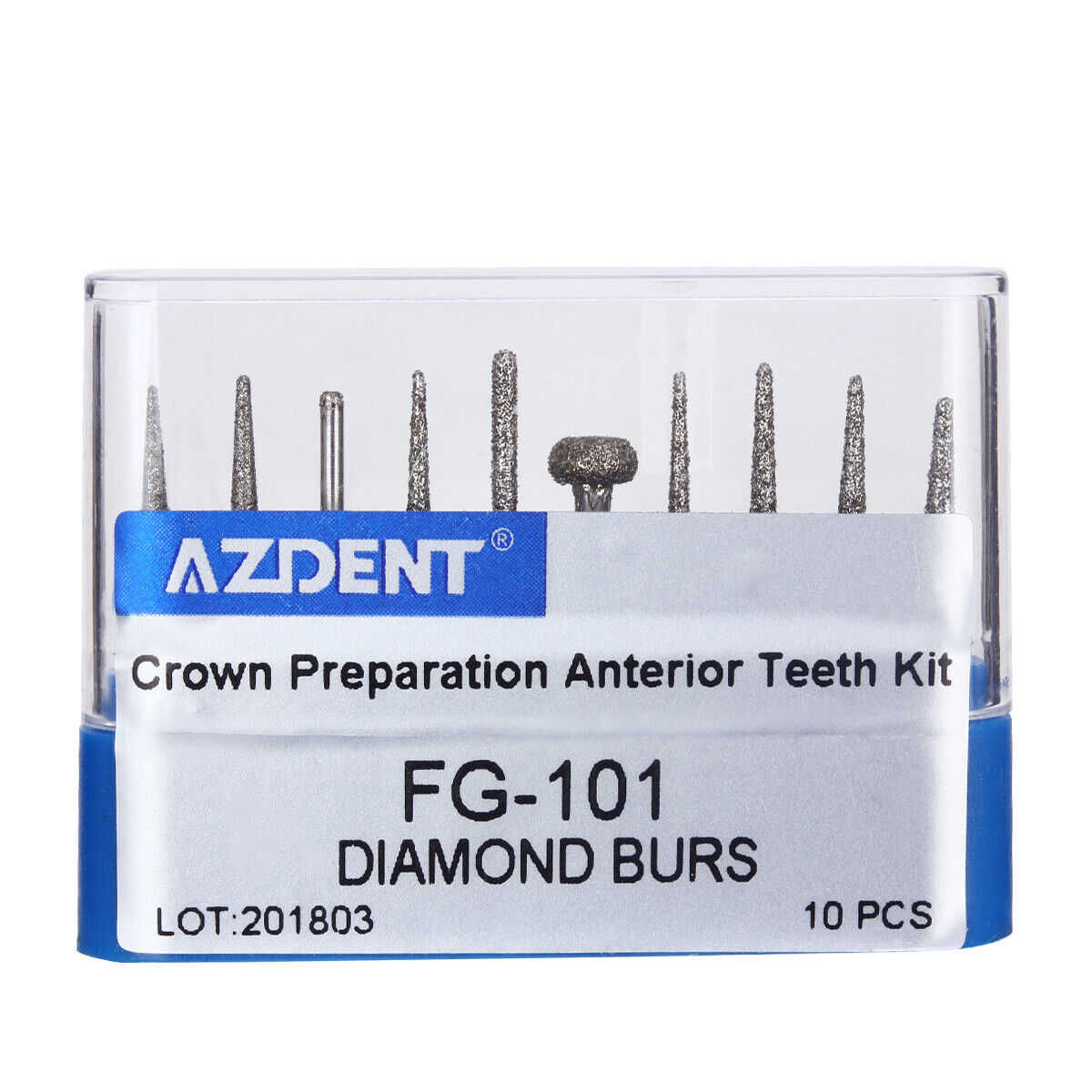 Dental FG Diamond Burs Composite/Polishing For High Speed Handpiece AZDENT