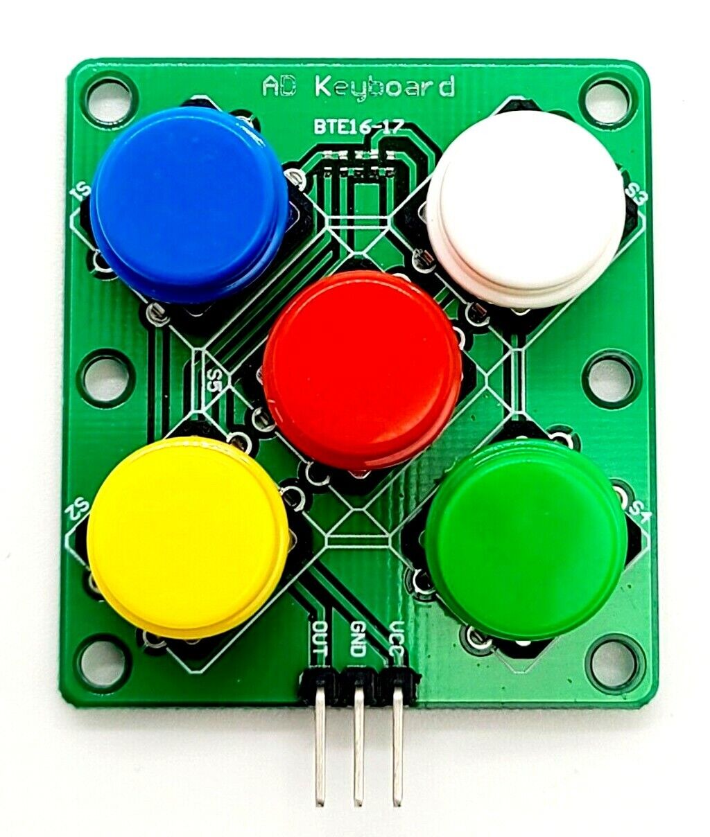 Analog Round Button for Arduino Keyboard Electronic Simulate Five Key 