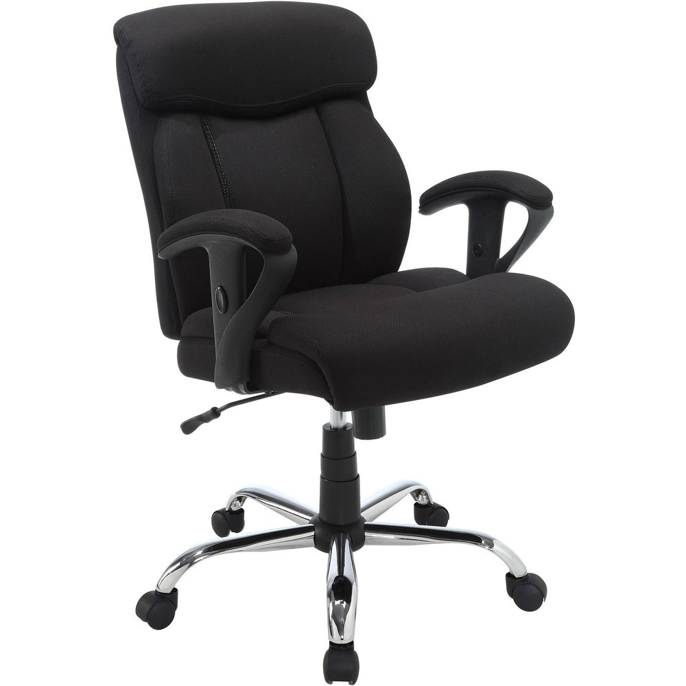 Serta Big & Tall Fabric Manager Office Chair, Supports Up To 300 Lbs, Black