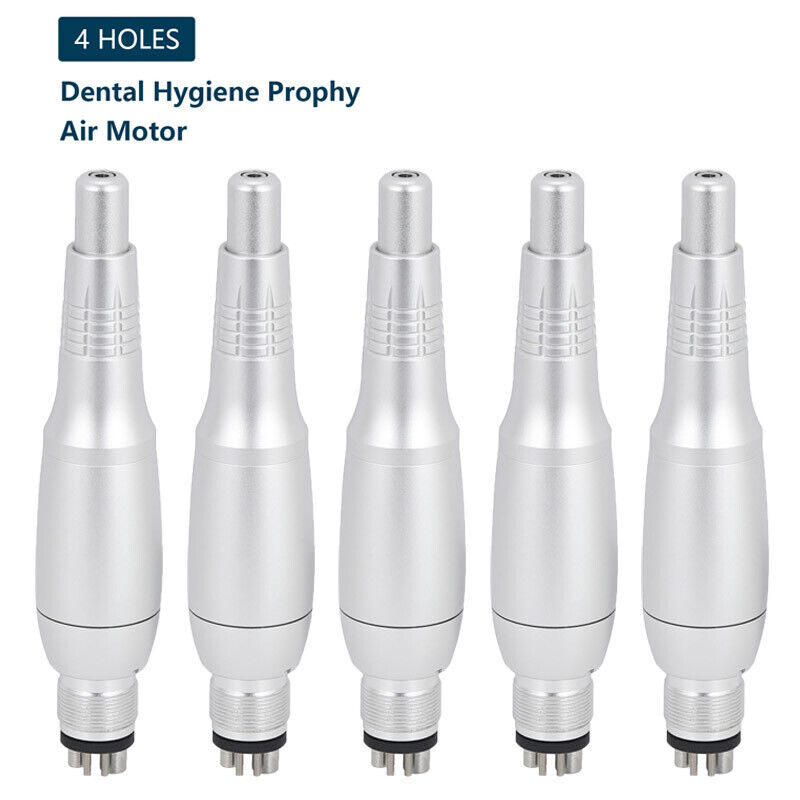 1-5pcs Dental Hygiene Prophy Handpiece Air Motor 4Hole+4:1 Nose Cone 360° Swivel