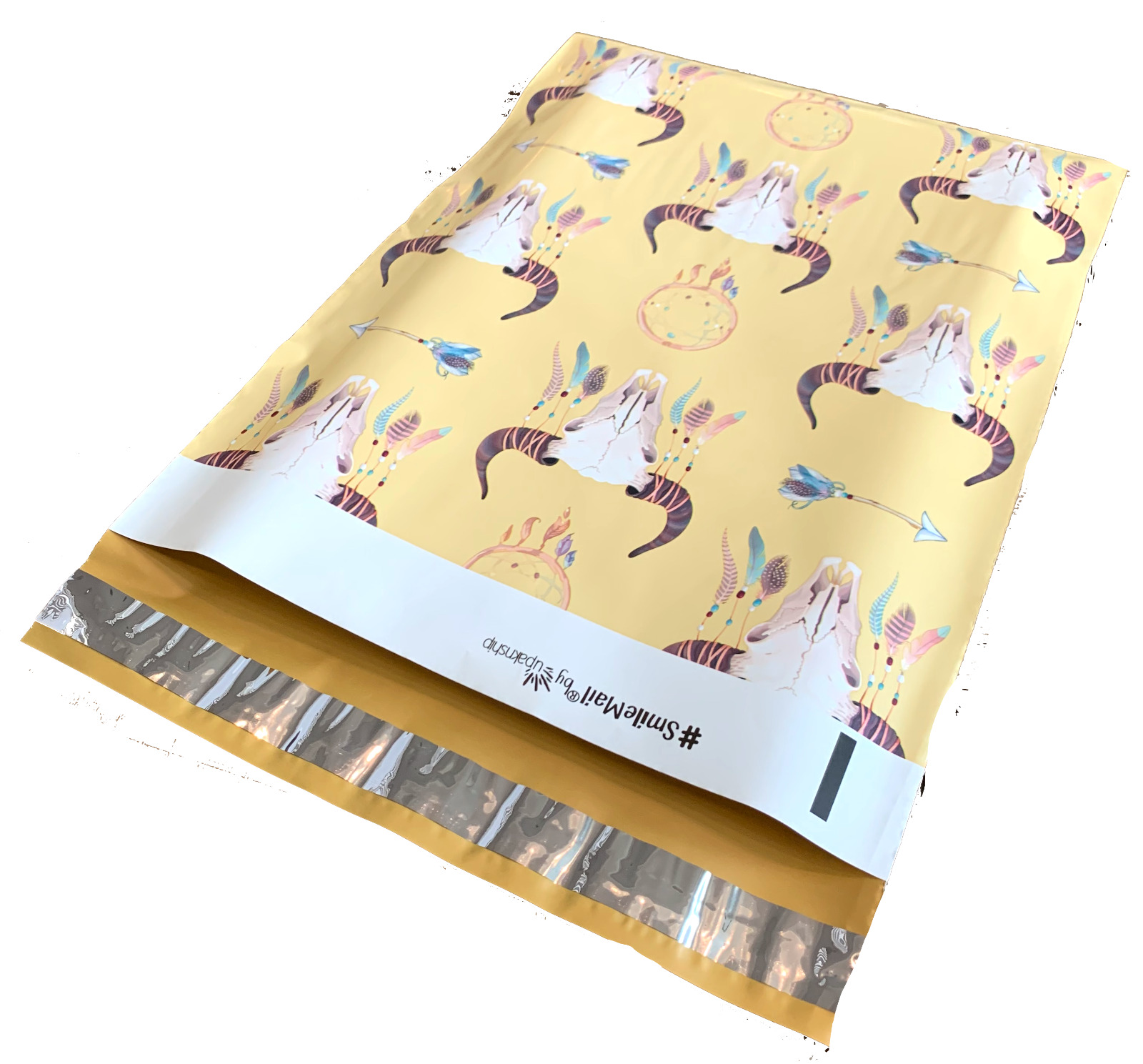 Boho Print Poly Mailers Plastic Envelopes Shipping Bags Custom #SmileMail®