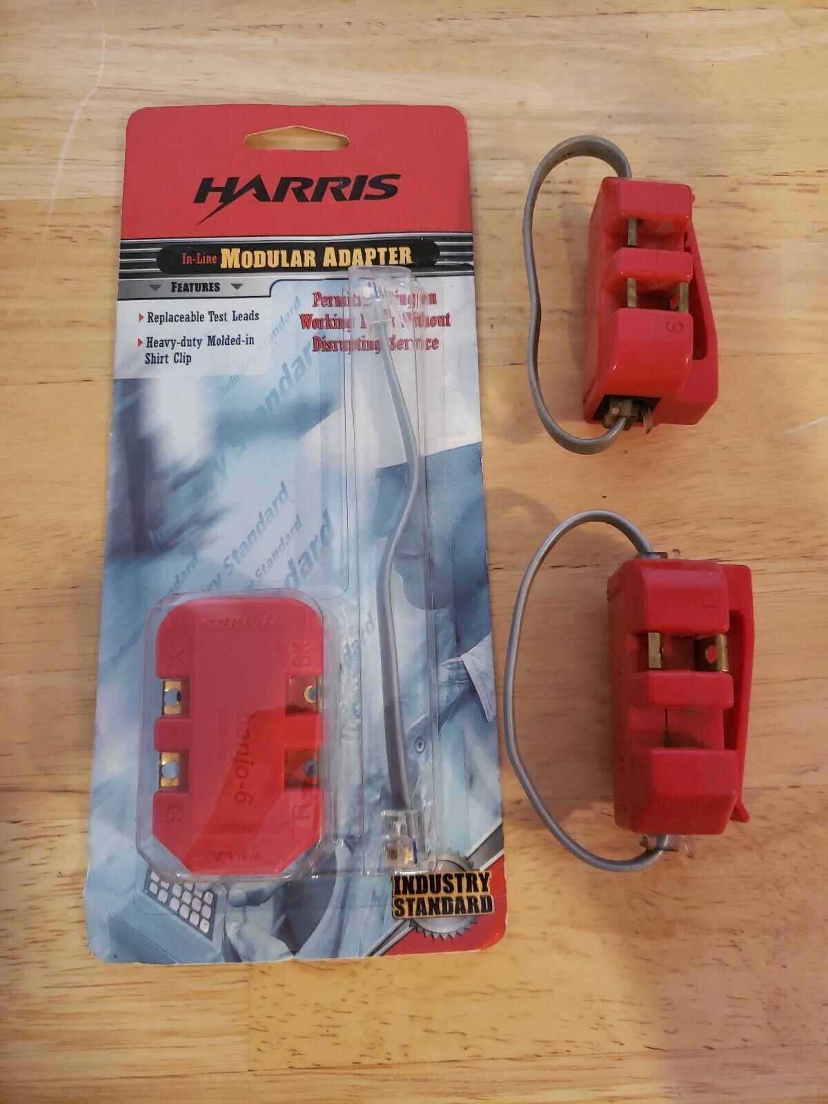 3x Harris (now Fluke) Standard or In-Line 6-Wire Modular Adapter (10220-100)