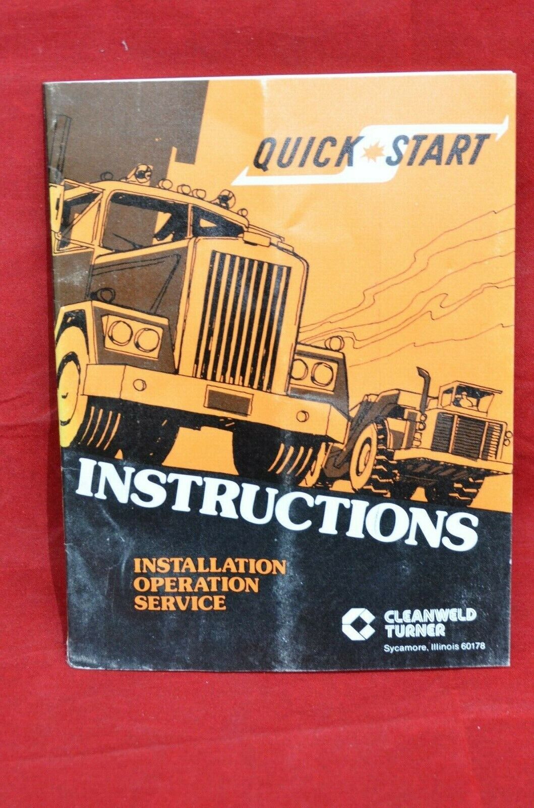 Vintage Truck Tractor  Diesel QUICK START Instruction Manual Guide Installation 