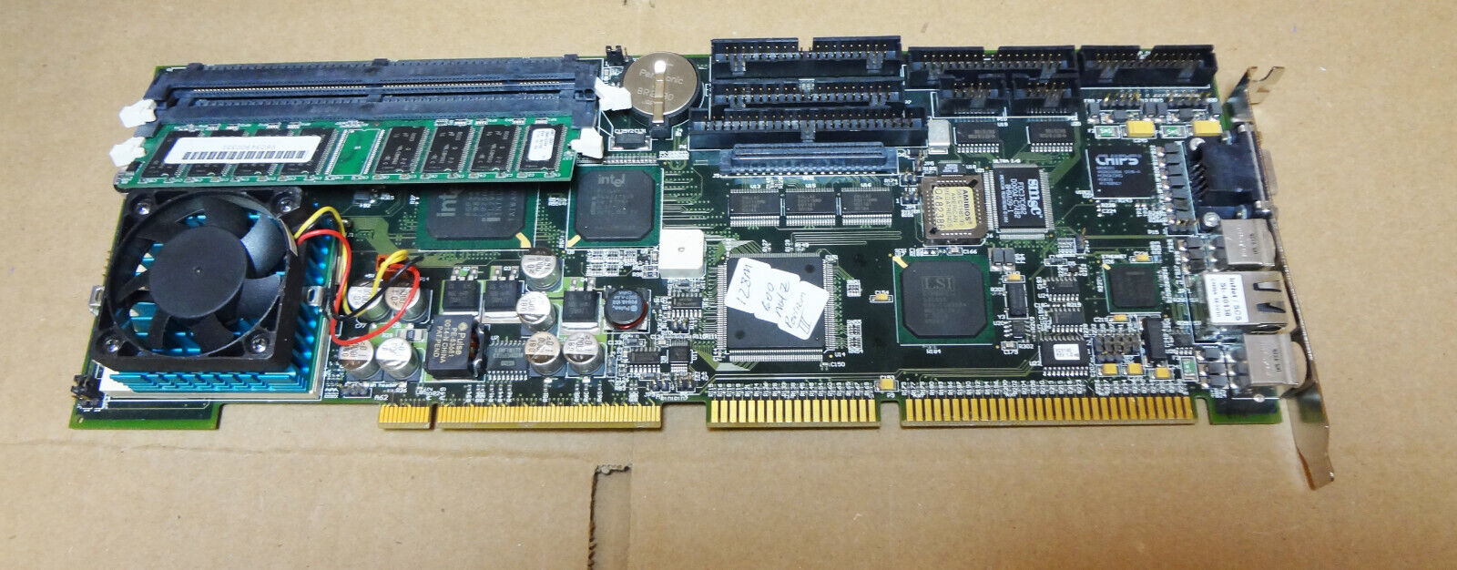 Vintage Crystal V10308 REV. 1.0 SBC 600MHZ Pentium III, 128M Memory, Board