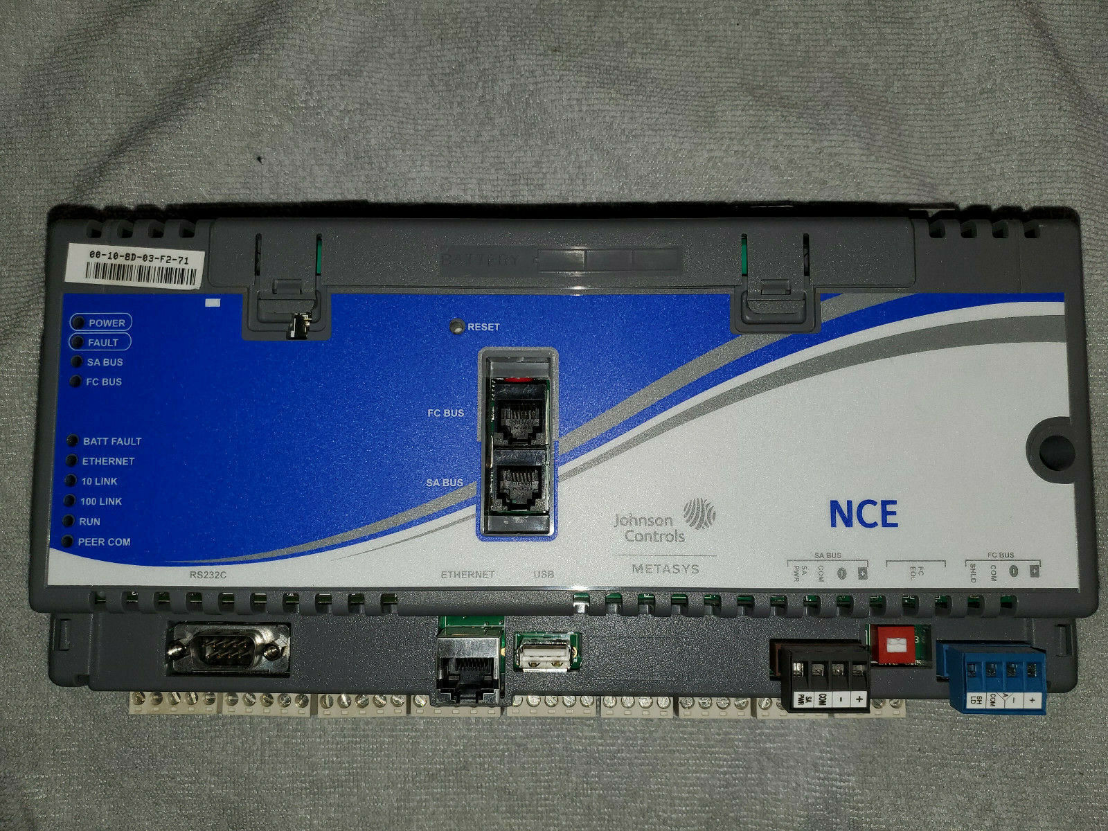 Johnson Controls Metasys MS-NCE2560-0 Network Control Engine NCE w/ DIS Display