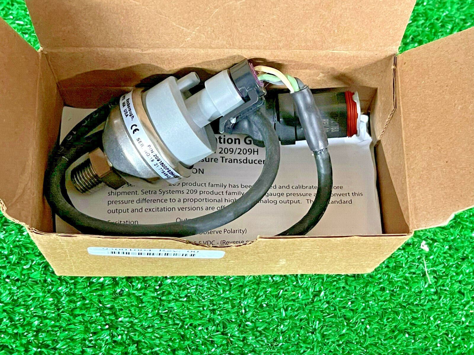 Setra Systems 2091600PS2M45P1H Pressure Transducer, Model 209, 0-600 PSIS 