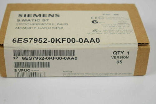 New Siemens 6ES7 952-0KF00-0AA0 Memory Card 6ES7952-0KF00-0AA0 Sealed Fast Ship