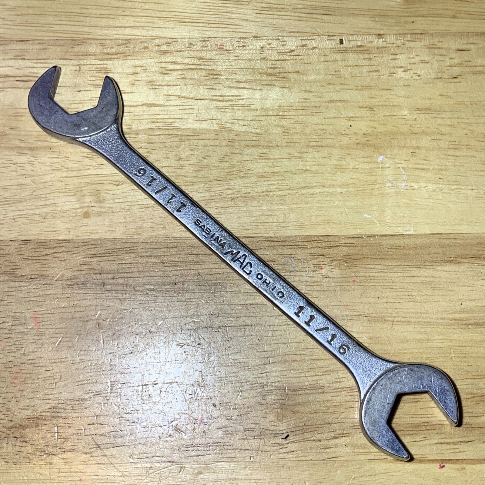 Vintage Mac Tools DA22 11/16” Open End Angle Wrench Sabina