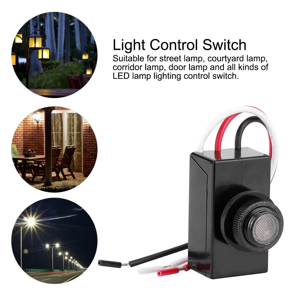 Photoelectric Photocell Dusk to Dawn Button Flush Mount Photo Control Eye Switch