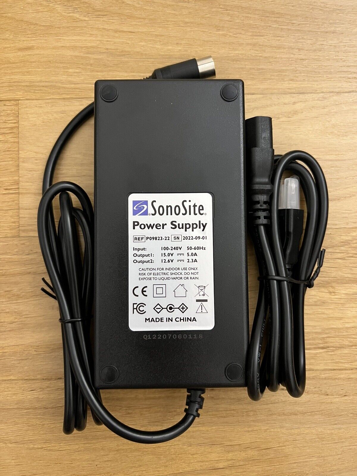 Sonosite P09823 Ultrasound Power Supply Charger - Edge/M-Turbo/S/Micromaxx/Titan