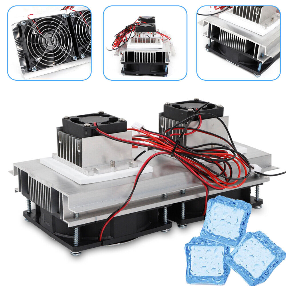 Peltier Cooler Thermoelectric DIY Semiconductor Refrigeration Cooling Fan Module