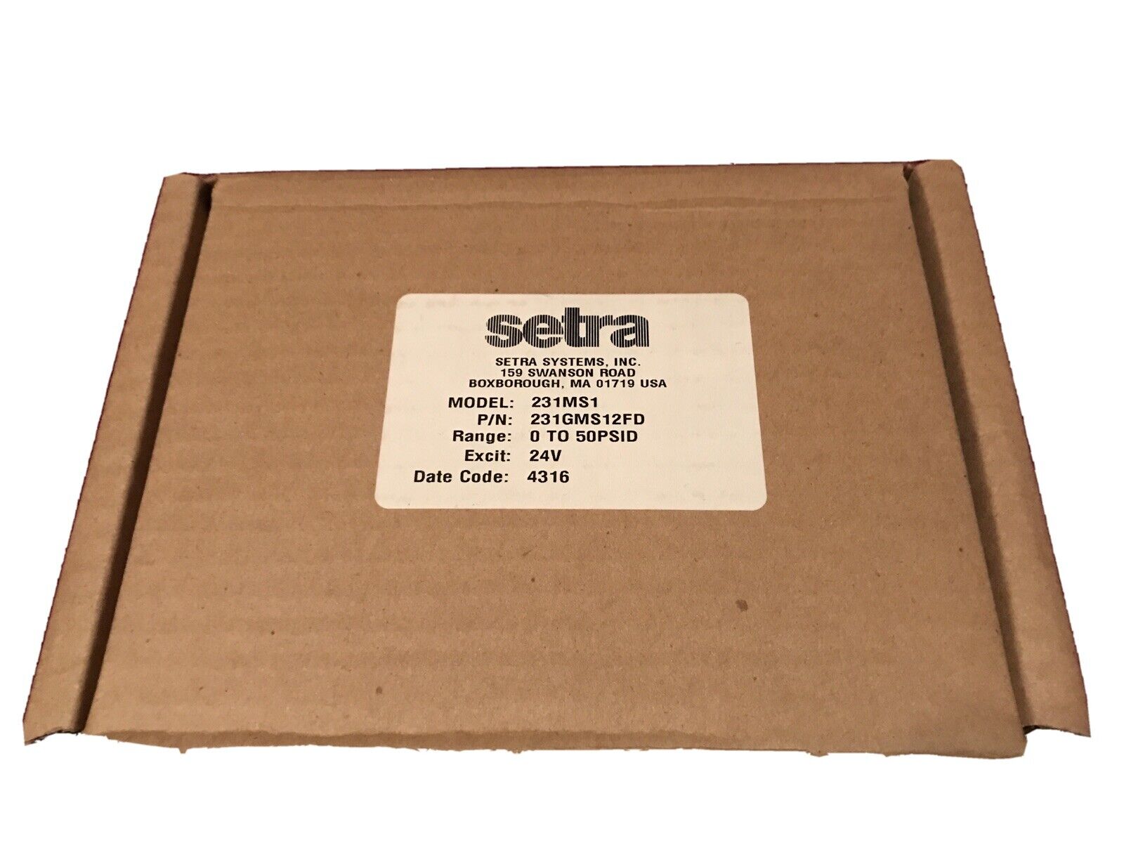 SETRA 231MS1 - 0-50PSID, (NEW IN BOX)
