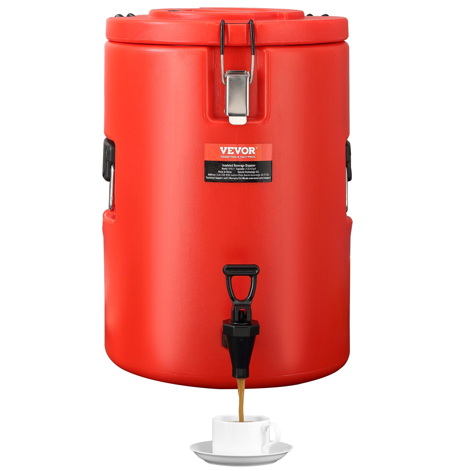 VEVOR Insulated Hot and Cold Beverage Dispenser Server 4.5Gallon Stainless Steel