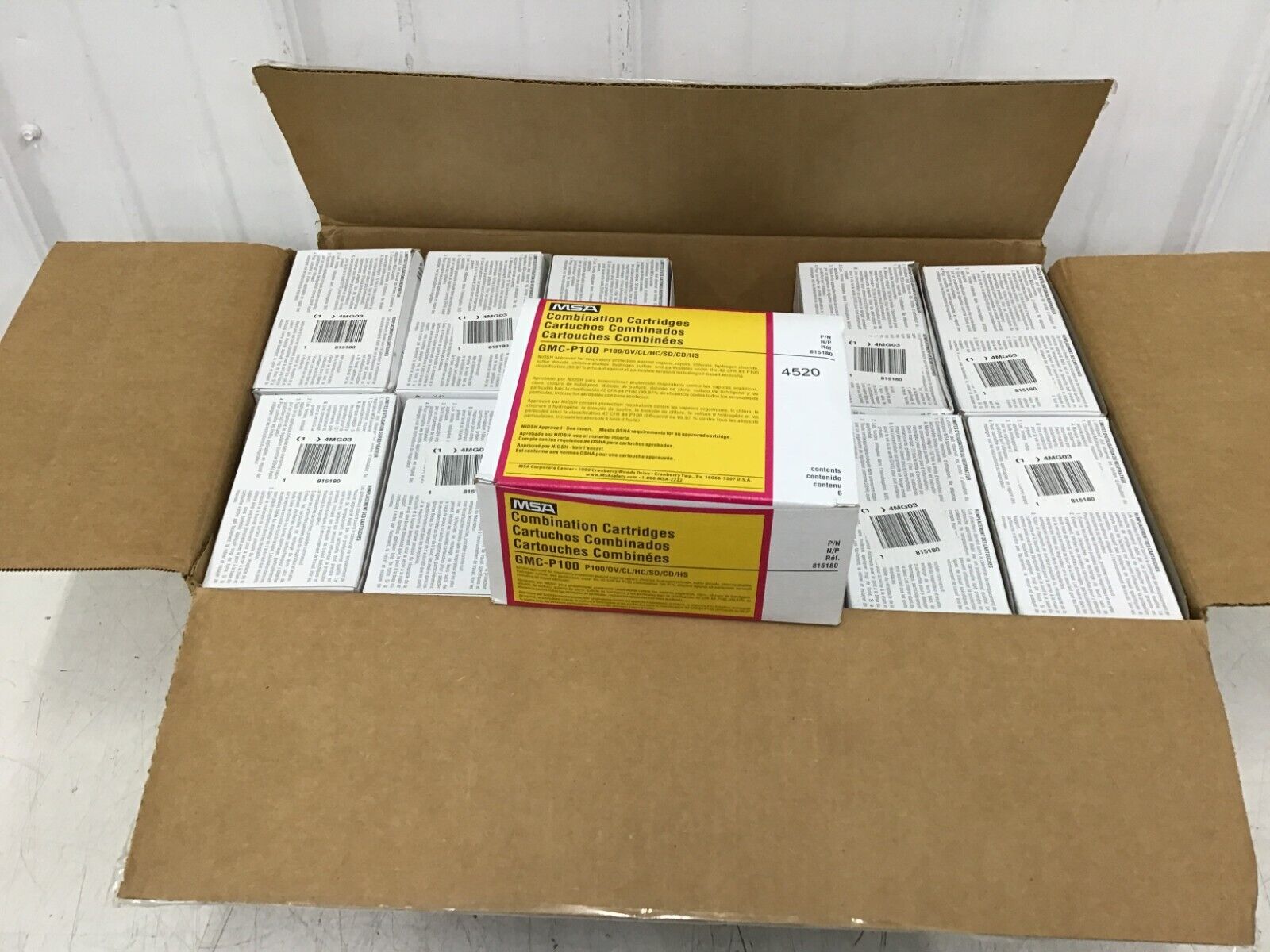 MSA - 815180 Combination Cartridge/Filter 6 PER BOX, 12 BOXES