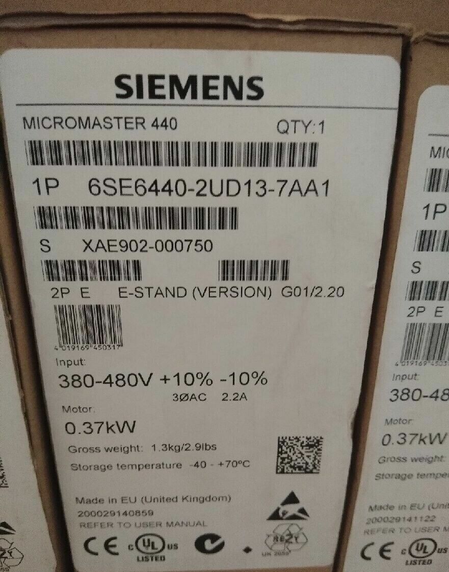 1PC New Siemens 6SE6440-2UD13-7AA1 Inverter 6SE6 440-2UD13-7AA1 1 Year Warranty