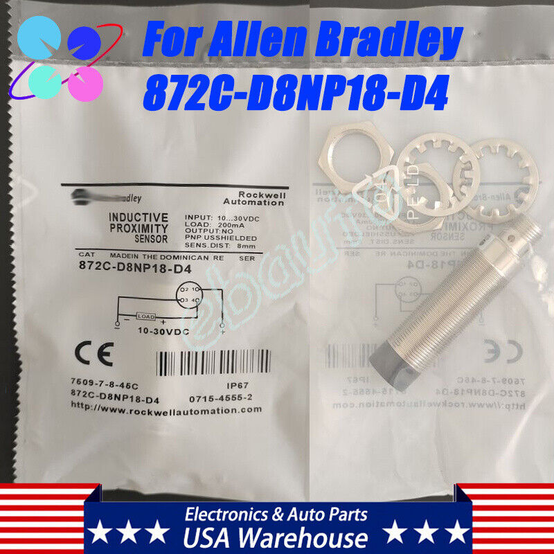NEW Proximity Switch Sensor For Allen-Bradley 872C-D8NP18-D4 10-30VDC 200mA