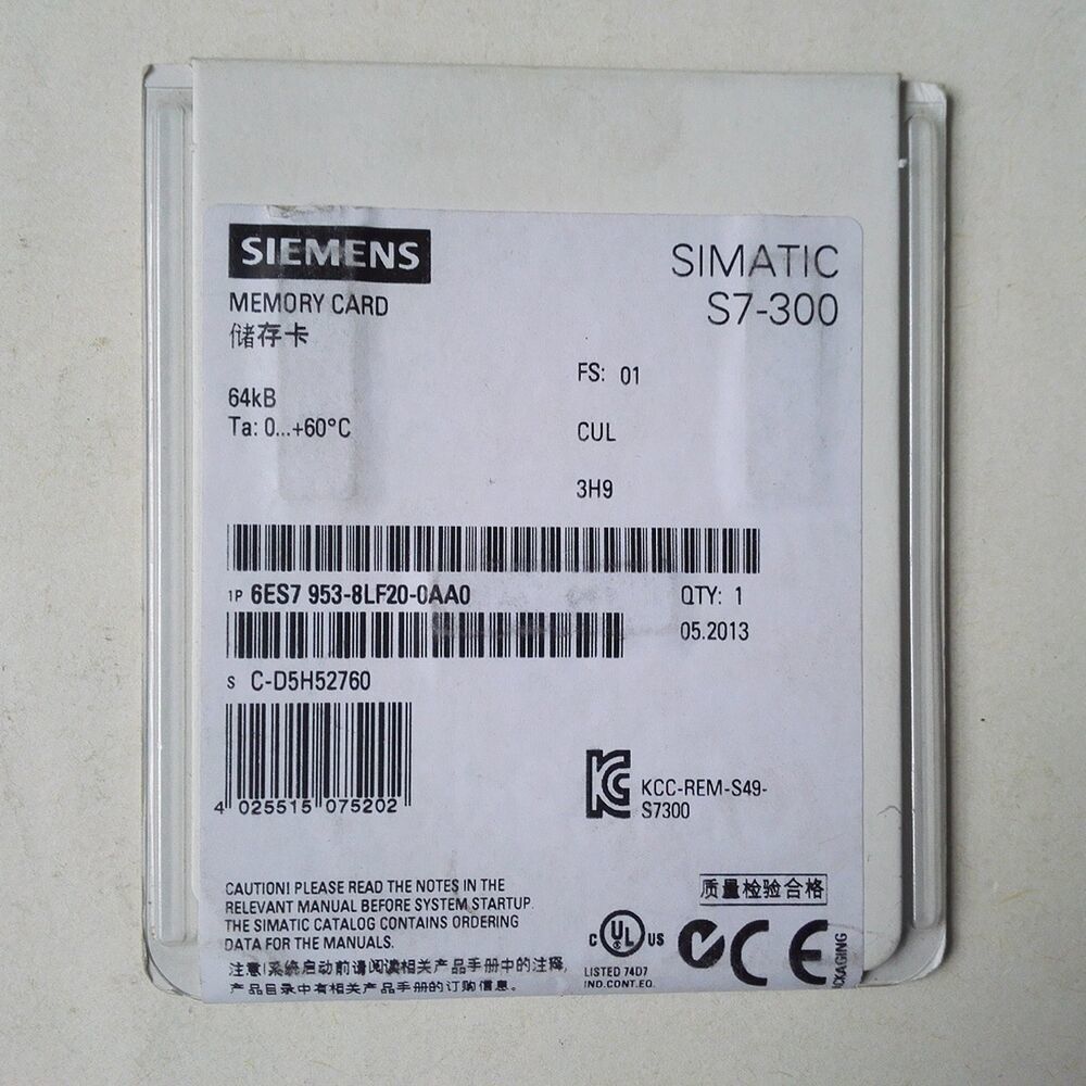 SIEMENS 6ES7 953-8LF20-0AA0 Memory Card New One  6ES7953-8LF20-0AA0
