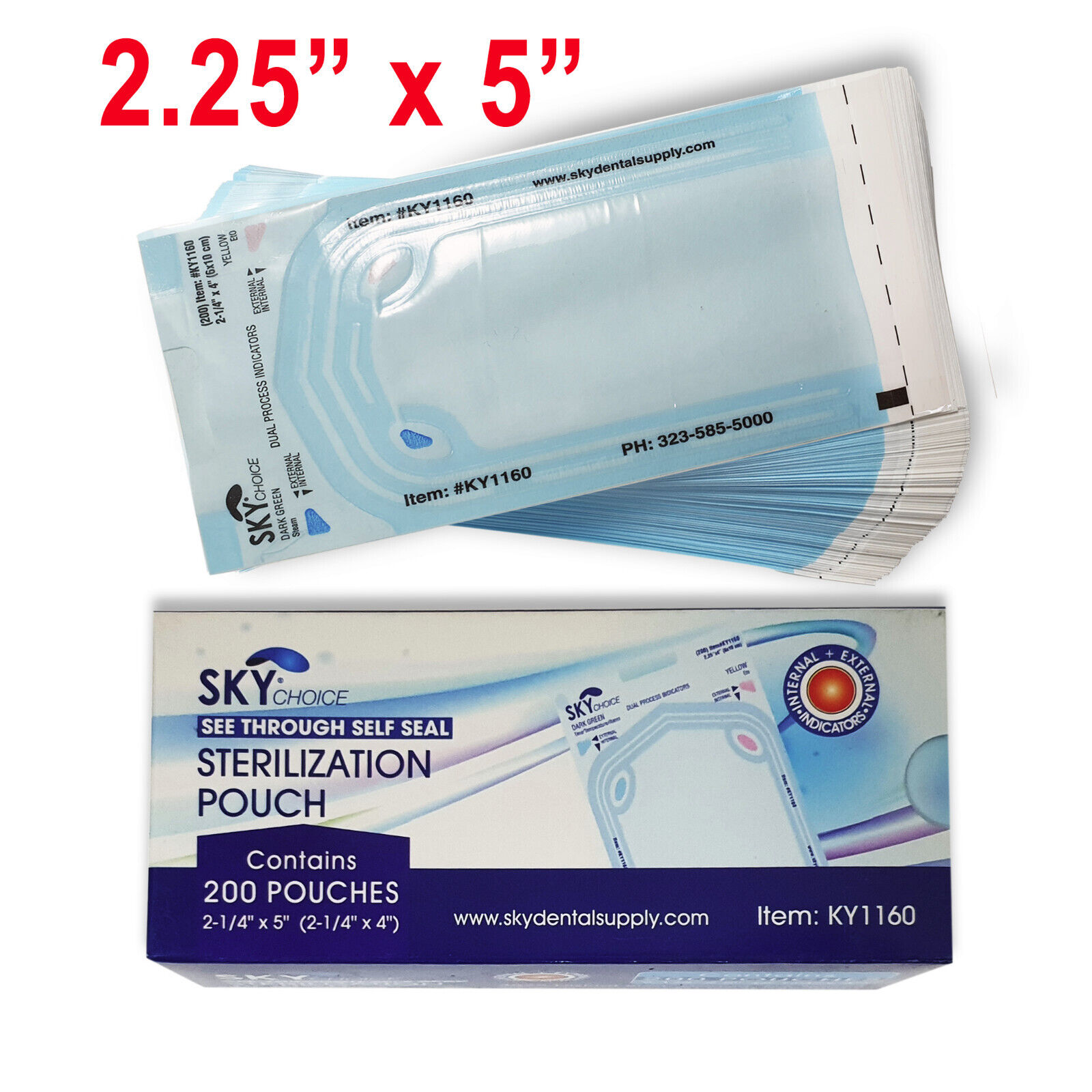 up to 10000 Sterilization Pouches 2.2\