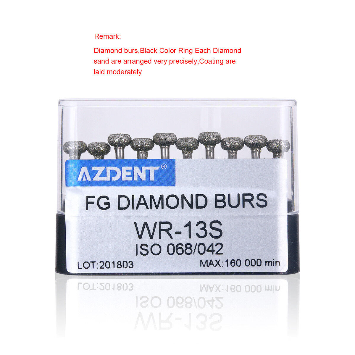 AZDENT Dental Diamond FG Burs High Speed Handpiece Bur Super Coarse Drill 20Size