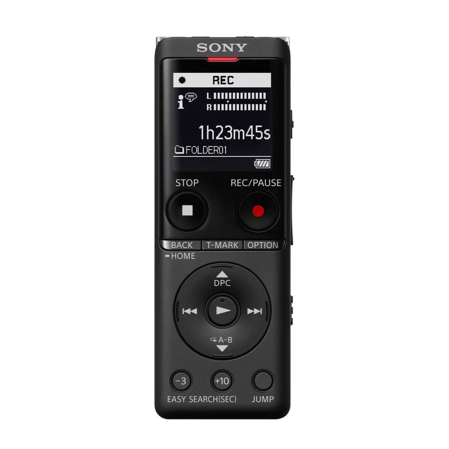 Sony ICD-UX570 Series UX570 Digital Voice Recorder Black