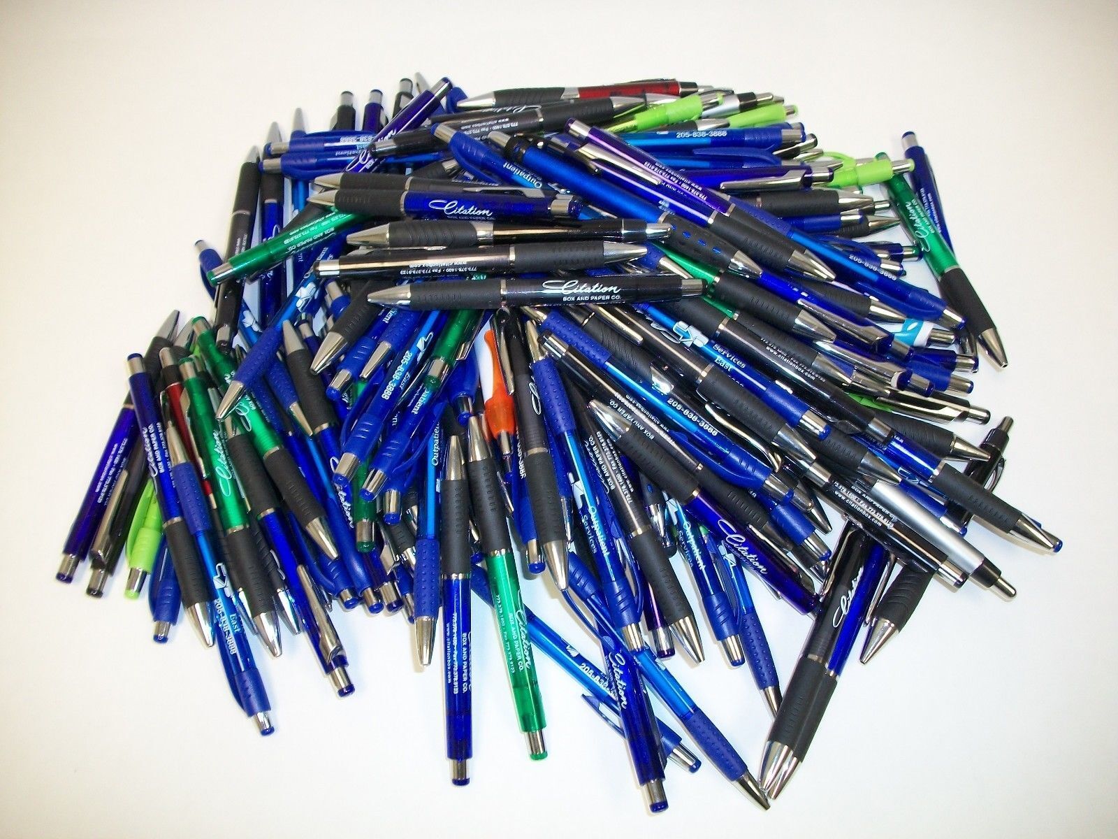 Lot of 175 Pieces - Wholesale Misprint Plastic Retractable Pens