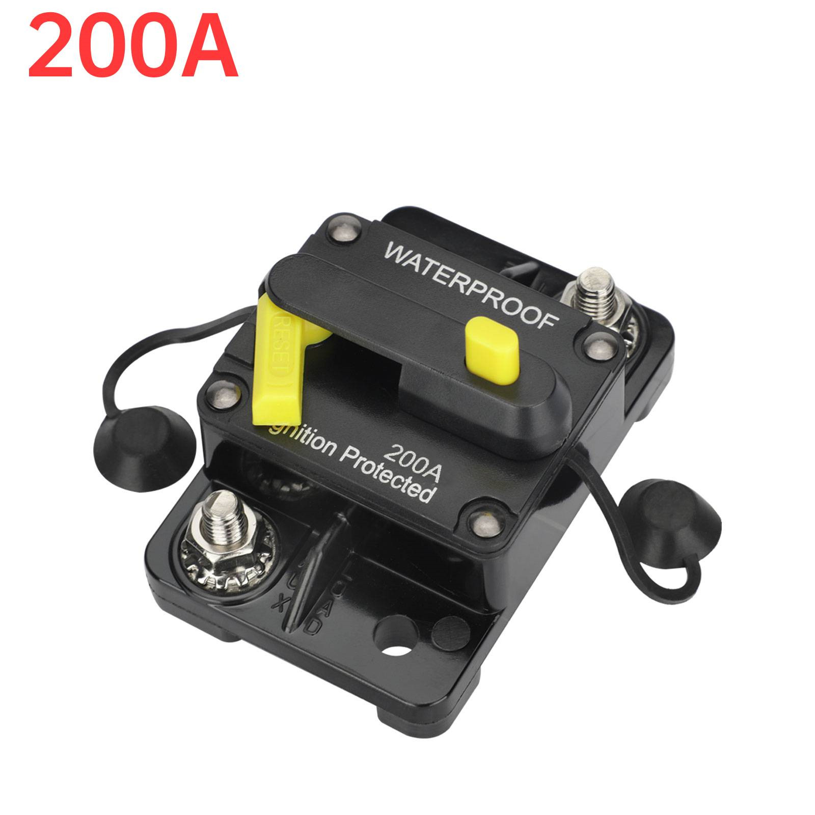30~200AMP 12V Circuit Breaker Reset Car Auto Marine Stereo Audio Fuse Inverter
