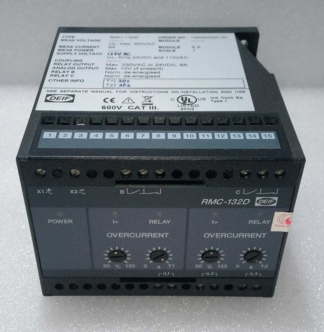 DEIF RMC-132D Current Transducer 100083380.20 RMC132D 127V AC 5 A