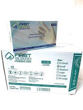 First Guard LT100 Latex Powder Free Examination 1000 Gloves Exp. 2024-Sep picture