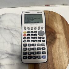 Casio FX-9750GII Graphing Calculator White And Blue Tested Works Without Cover picture