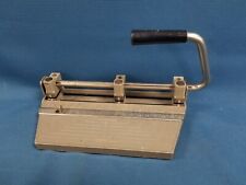 Vintage Boston Heavy Duty 3 Hole Punch Metal Adjustable picture