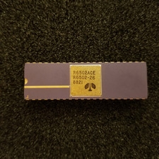 Vintage Apple I 6502A CPU:  Kim-1, Pet, = (Synertek MOS), Unused, gold Ceramic picture